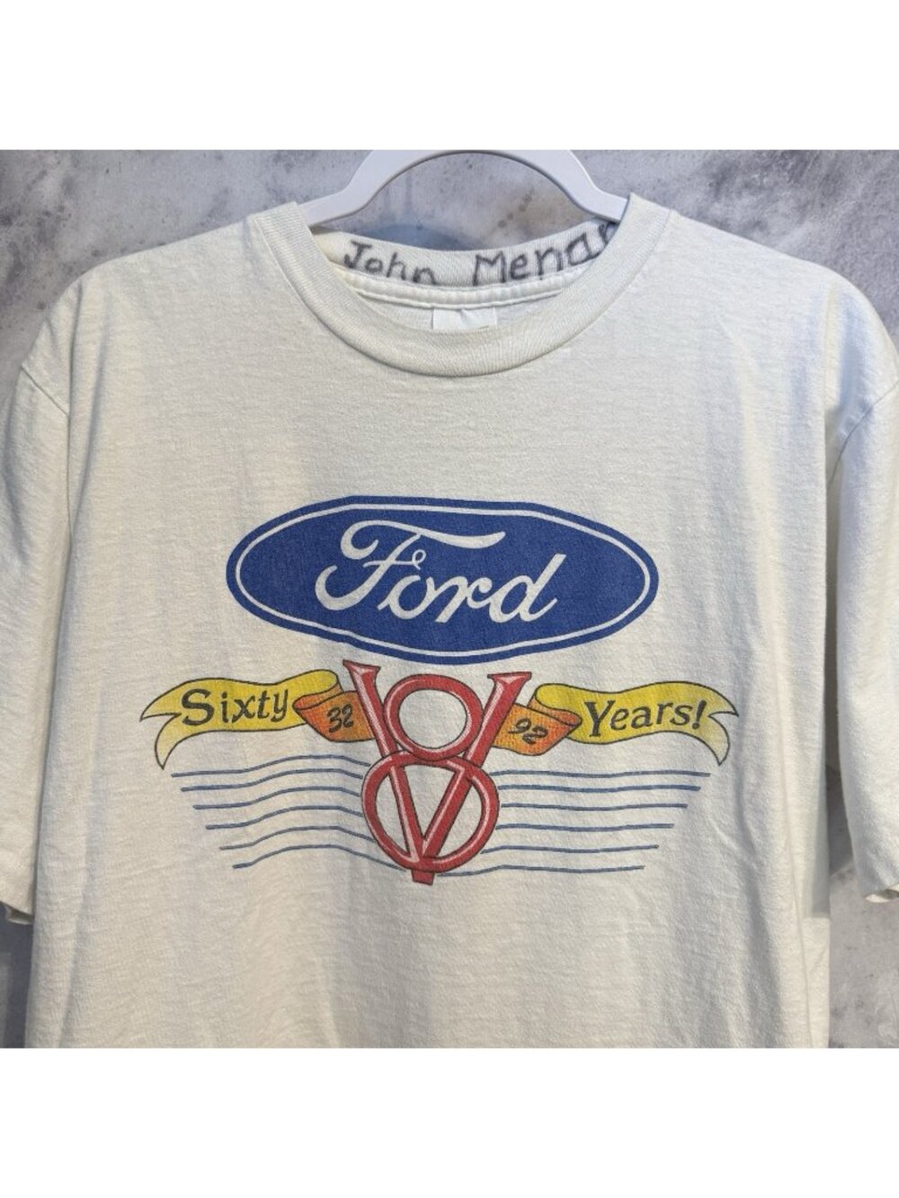 Vintage 90s Ford 60 Years T Shirt Mens Large L Alore Single Stitch